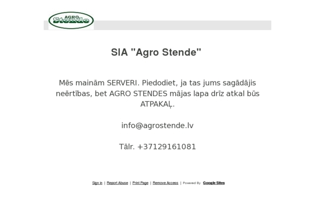 Agro Stende, SIA